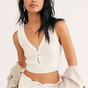 Free People Saturday Morning Crop Top